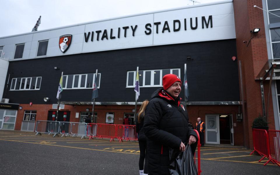 General view outside the vitality stadium before the match