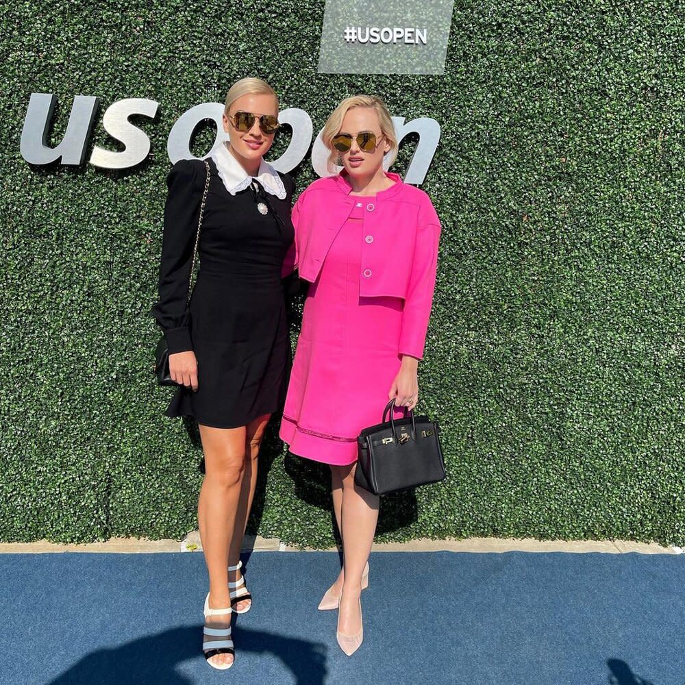 Rebel Wilson and Ramona Agruma at US Open