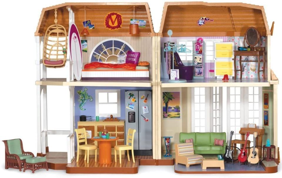 <p>Miley/Hannah's Malibu pad was #goals, so obviously getting the Barbie replica of it was a must-have. Nobody's perfect (jokes!), but if yours is still in reach, you could <a href="https://www.ebay.com/itm/Barbie-Disney-Hannah-Montana-Malibu-Beach-Doll-House-Secret-Closet-ETC-Lot/324359121080?hash=item4b854f68b8:g:FKIAAOSw0LlfTaBo" rel="nofollow noopener" target="_blank" data-ylk="slk:make over $200 on the play set.;elm:context_link;itc:0;sec:content-canvas" class="link ">make over $200 on the play set. </a> </p>