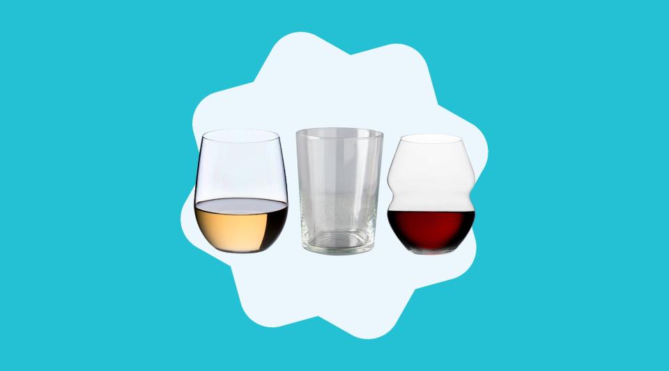 Get Ready For Happy Hour With These Stemless Wine Glasses