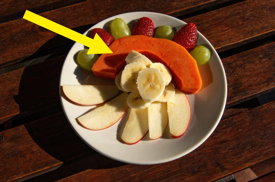 A bowl of fruit salad