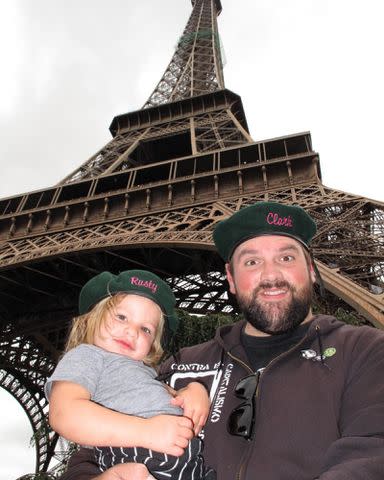 <p>Ethan Suplee Instagram</p> Ethan Suplee and his daughter in Paris.