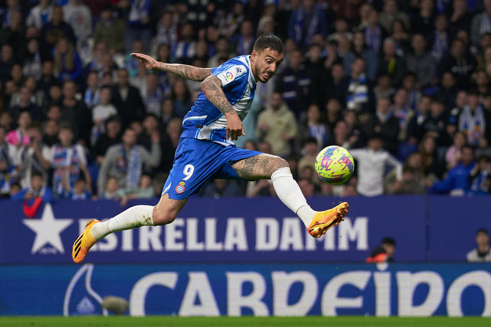 Previo a su llegada al Real Madrid, Joselu vivió el descenso de RCD Espanyol, equipo que lo cedió a préstamo al conjunto de la capital española. (Foto: Pedro Salado/Quality Sport Images/Getty Images)