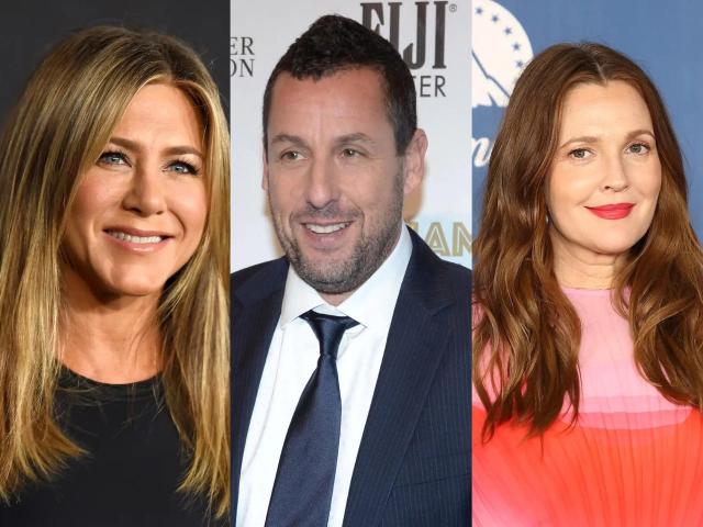 Jennifer Aniston, Adam Sandler and Drew Barrymore