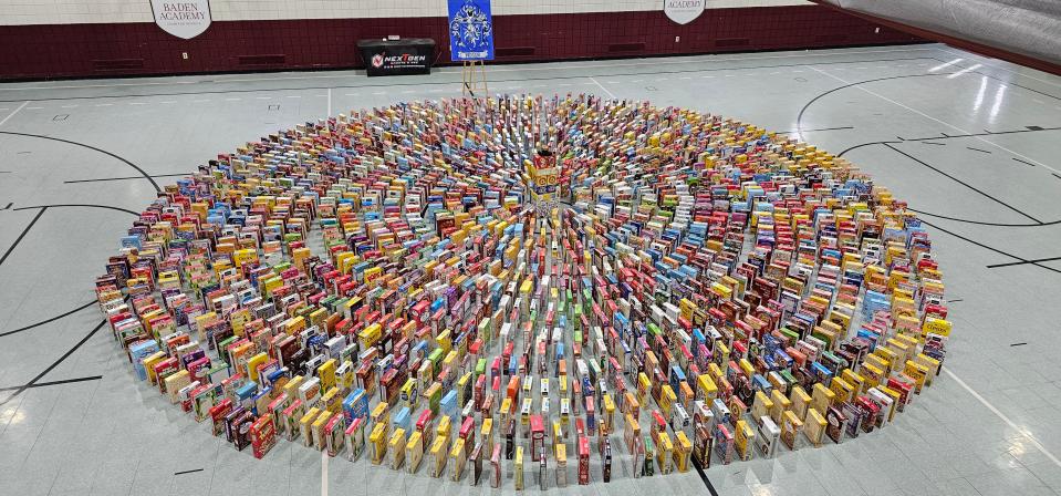 The final collection of Baden Academy's Cereal Bowl, which totaled 1,776 boxes of cereal.