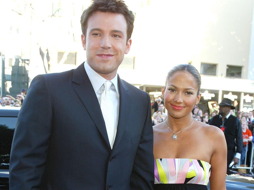 ben affleck and jennifer lopez in february 2003