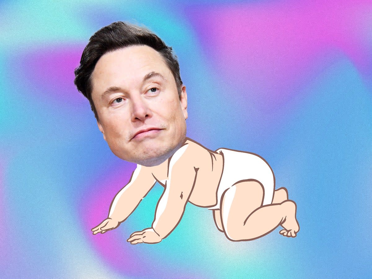 Personajes de la cultura como Elon Musk, Donald Trump y Andrew Tate han sido apodados “bebés adultos”  (Getty/iStock)
