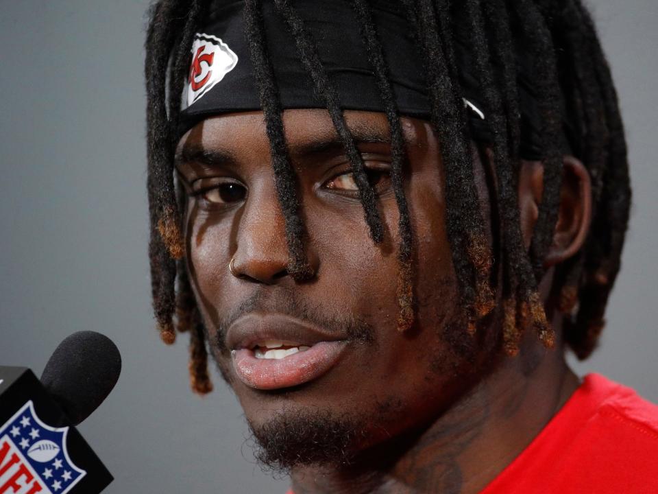 Even the NFL’s wildly successful college draft in Nashville couldn’t keep the spotlight off the league’s latest domestic abuse controversy for long. Kansas City Chiefs’ star receiver Tyreek Hill was suspended from team activities just over a week ago after a disturbing recording emerged, allegedly featuring Hill and his fiancee Crystal Espinal discussing their three-year-old son. When it came to the subject of the child’s broken arm, Espinal says in the recording that he claimed “Daddy did it”, which Hill denies. She also alleges Hill punched the boy and used a belt to discipline him.“He is terrified of you,” she says. “You need to be terrified of me too, b***h,” he replies.ESPN earlier this week obtained a letter Hill’s lawyers wrote to the NFL denying he ever hit his son or grabbed the boy’s arms. It also says he will co-operate with the league’s investigations. Until they are resolved, the NFL will once again find itself under an unwelcome spotlight.The league and its teams have struggled with a series of ugly scandals in recent years, and their response has often been found wanting. Perhaps the most notorious case is that of Ray Rice, a former running back for the Baltimore Ravens, who knocked his then fiancee – now wife – unconscious in an elevator in a New Jersey casino.Criminal charges were ultimately dropped, and the NFL subsequently suspended the player for just two games, until video of the incident emerged which ended the player’s career. Critics of the initial suspension pointed out that it was half of that handed to New England Patriots quarterback Tom Brady for something far more trivial: his alleged involvement in a scheme to deflate footballs to make them easier to pass. The league’s controversial personal conduct policy was subsequently tightened, but the incidents keep on occurring. One of the problems confronting the NFL is that its teams have a perverse incentive to hire players with a history of abusing their partners and/or children.There were some very obvious red flags about Hill coming out of college. He pleaded guilty to domestic battery by strangulation of Espinal when she was pregnant, which got him three years of probation and his marching orders from the Oklahoma State University football team. That meant he fell to the fifth round of the draft, at which point the Chiefs took a chance on him. They were richly rewarded for doing so, getting a first round talent whose athletic gifts are such that it is all but impossible for defenders to cover him. Since the tape emerged, he has been afforded due process by the team when a back up player, for example, may well have been immediately cut.The Chiefs did that with their star running back Kareem Hunt in 2018, but he was caught on video shoving and kicking a woman during an incident in a hotel. Other incidents of violence have subsequently been reported. Despite a looming league mandated suspension, however, the Cleveland Browns picked him up. “He deserves a second chance,” said the team’s general manager John Dorsey.The fact that no one said that about Rice after the video of him emerged may not have been unrelated to the fact that 29-year-old running backs with yards-per-carry averages of just three aren’t in high demand. Hunt is younger, and better, another rare talent available on a cheap rookie deal. Players like him will keep on getting second, and third chances, if they have sufficient ability, which poses a problem for a league keen to attract families to its games. But what if it were to make such players more risky bets than they currently are? One solution commentators have suggested is that the league punish teams, as well as players, if they fall foul of its policies on domestic abuse and are signed despite already having a record. There is no higher currency in the NFL than draft picks, which confer access to players on cheap, cost-controlled rookie deals. Teams may be less inclined to take a gamble on players like Hunt and Hill if they are penalised for future incidents along with the player. They may ask tougher questions, and put in place systems with a view to preventing a repeat in the event that they do. The same system could also be applied to those involved in sexual assaults. Its use would need to be strictly limited to such unforgivable behaviour.There are plenty of other kids who raise red flags for reasons other than knocking seven bells out of their partners. Substance abuse, alcohol abuse and petty theft aren’t unusual among college kids. Young people, even those with an eye on multi-million dollar contracts, are apt to make mistakes.Tyrann Mathieu, who expressed his disappointment in the Hill situation upon joining the Chiefs, is a fine example.He was kicked out of his college, reportedly for failing drug tests. He entered rehab, applied to rejoin the team, but was subsequently arrested for possession of marijuana. Mathieu had a troubled upbringing. His family lost everything during Hurricane Katrina and he witnessed horrors. His best friend was murdered. The Arizona Cardinals took a chance on him, and he has proven to be a model citizen since then in a career spanning three separate teams. A tweet he issued urging people to “fall forward” went viral. The league has been as guilty of over reacting in some situations as it has of under reacting to domestic violence in the past – you wouldn’t want to deny someone like him the chance of turning things around. But there is a big difference between smoking a spliff and beating up one’s partner. It’s a shame that that has to be stated.