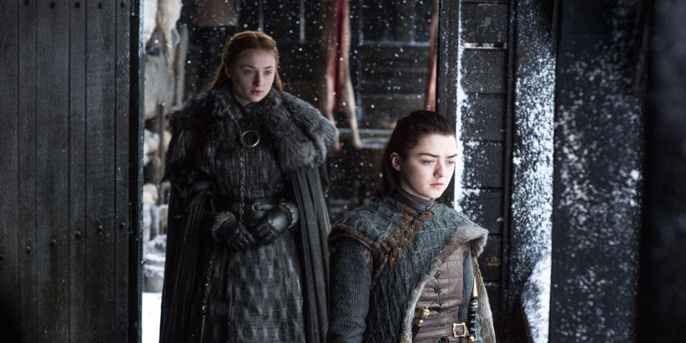 The Stark girls have been at loggerheads since reuniting. Copyright: [HBO]