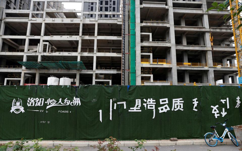 An unfinished Evergrande development in Luoyang, China - REUTERS/Carlos Garcia Rawlins/File Photo