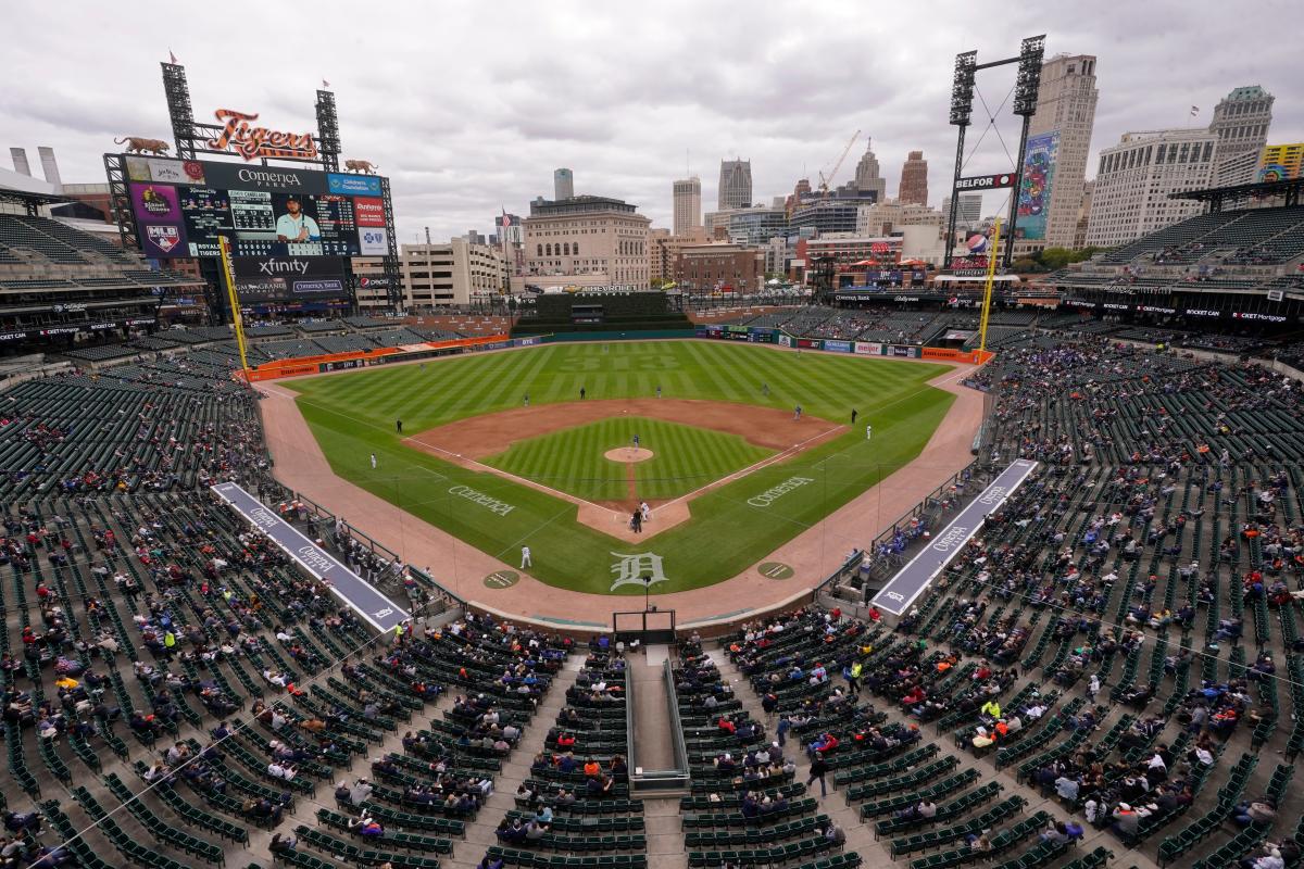 Detroit - Comerica Park, Stock Video