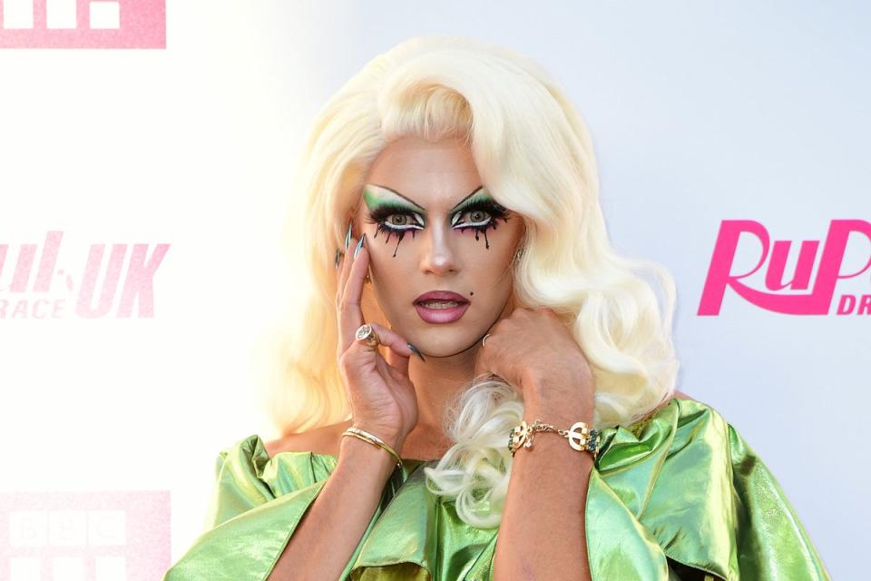 Crystal attending the RuPaul Drag race premiere, Bloomsbury Ballroom, London (PA Archive)