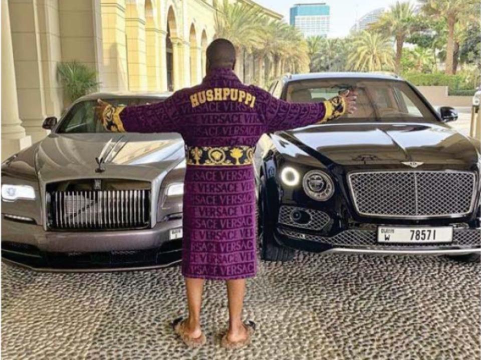 A screenshot of one of Abbas’ Instagram post, obtained by the FBI as part of their investigation into his crimes. Abbas enjoyed flaunting his ill-gotten wealth online, posing alongside expensive vehicles while wearing luxury clothing.