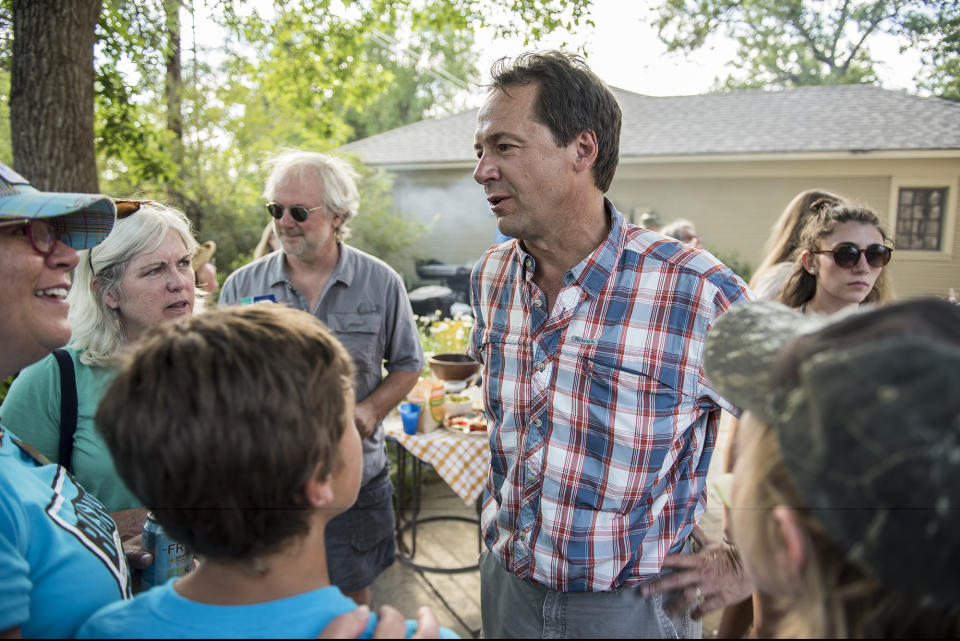 Montana Gov. Steve Bullock campaigning at a democrats gathering in Livingston, Mont., on July 2, 2016. (Photo: William Campbell-Corbis/Getty Images)