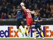 Football Soccer - Inter Milan v Southampton - UEFA Europa League Group Stage - Group K - San Siro Stadium, Milan, Italy - 20/10/16 Inter Milan's Assane Demoya Gnoukouri in action with Southampton's James Ward-Prowse Reuters / Alessandro Garofalo Livepic