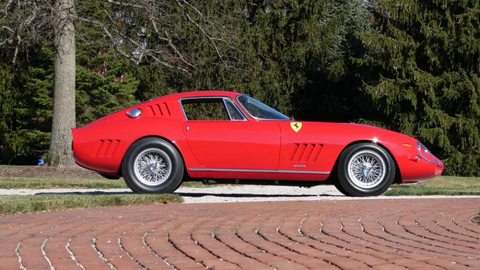 The 1964 Ferrari 275 GTB 275 GTB/LM Competizione Speciale from the side