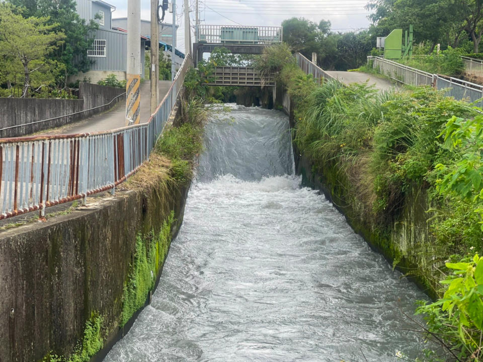 石岡壩南幹線灌溉渠道開發「小水力電廠」計畫。圖／森崴能源提供