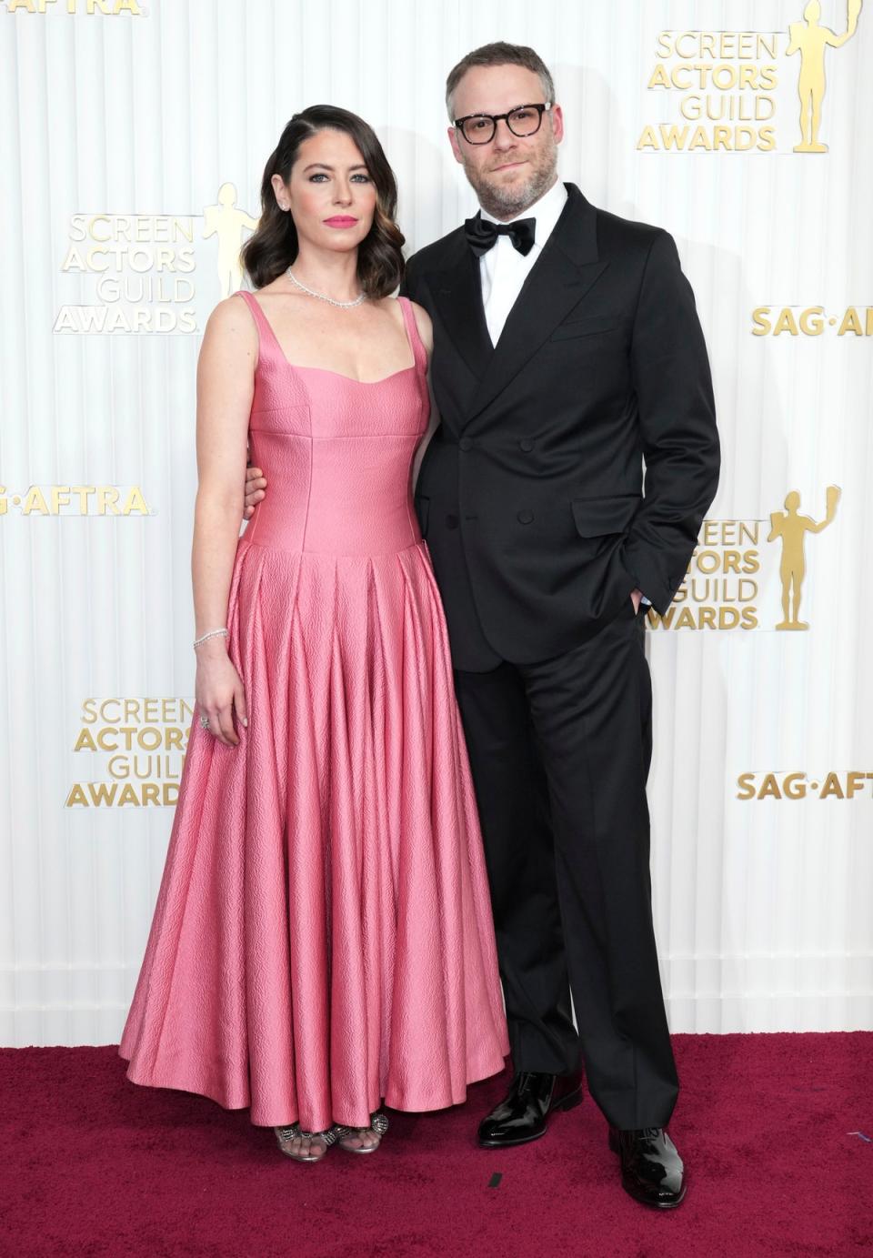 Lauren Miller and Seth Rogan (Jordan Strauss/Invision/AP)