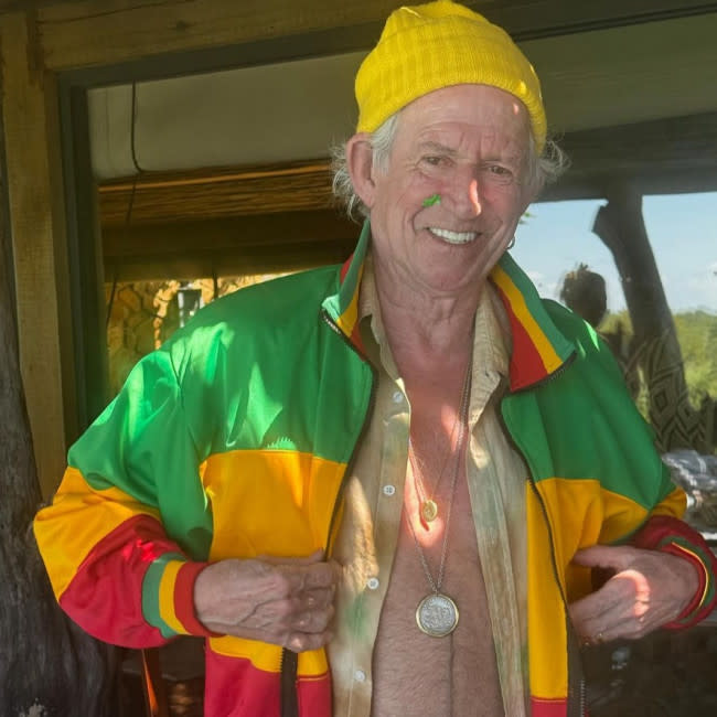 Celebra Keith Richards sus 80 años y la Navidad con un safari en Sudáfrica credit:Bang Showbiz