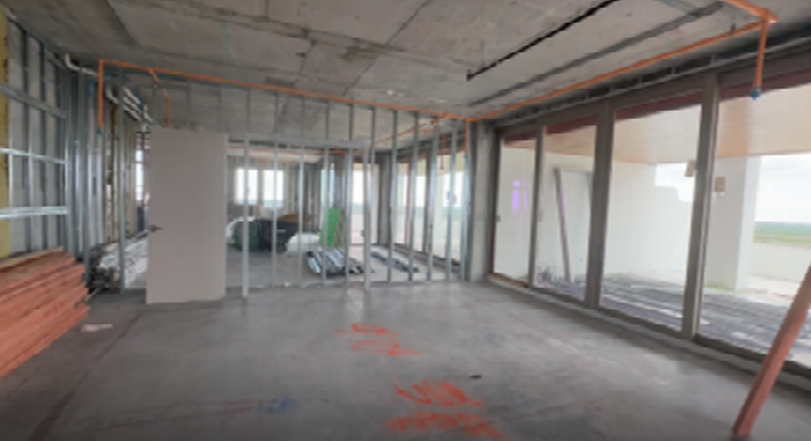 This picture included as an exhibit in the lawsuit filed this month by Mironest CG LLC purportedly shows the interior of one of the two penthouses planned on the 12th floor of Villa Valencia, a project by Location Ventures.