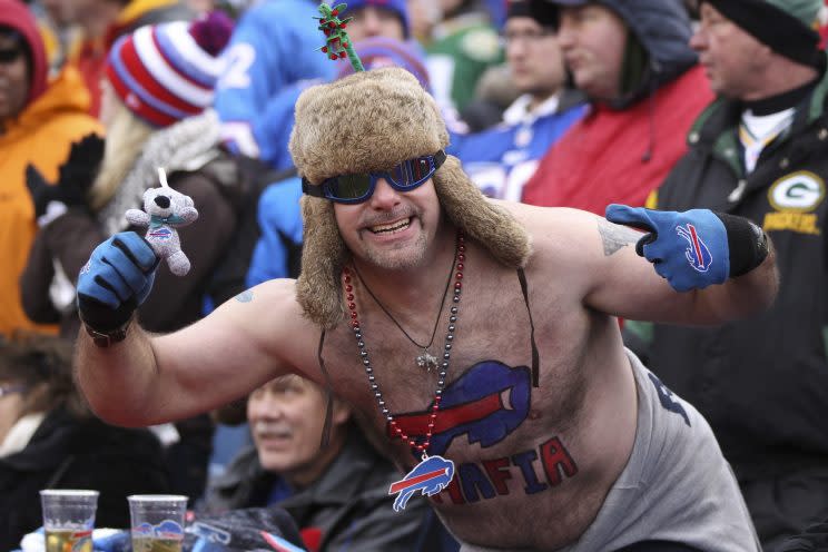 Bills fans aren't shy about making noise in Buffalo. (AP)