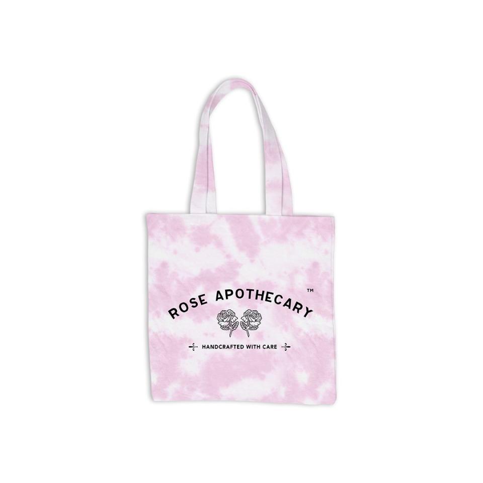 17) Rose Apothecary Tie Dye Tote – Pink