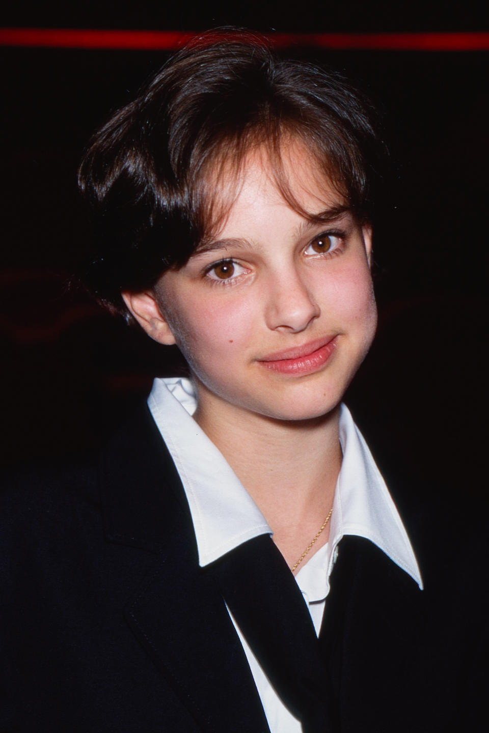 Closeup of young Natalie Portman