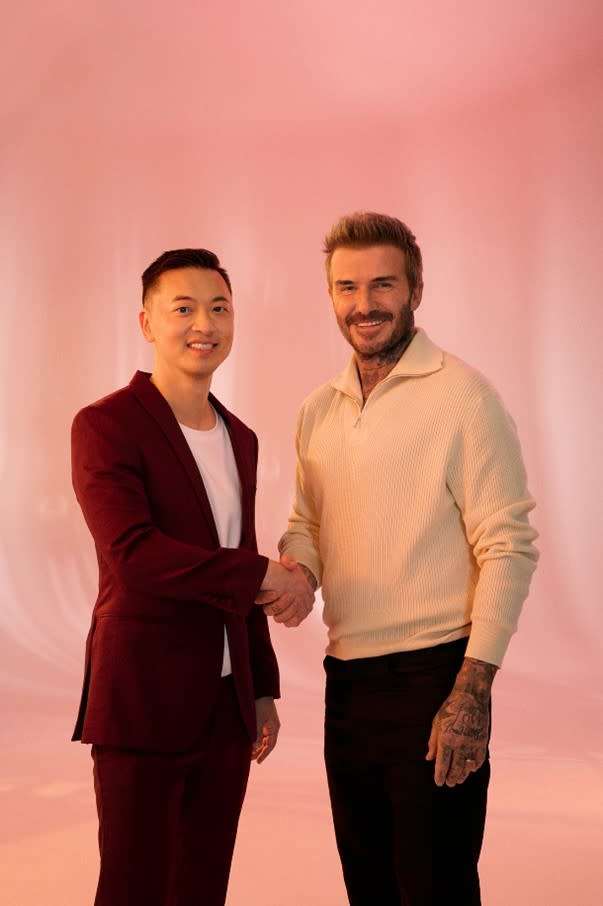 Danny Yeung og David Beckham