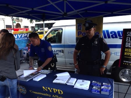 NYPD officers register iPhones