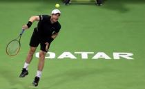 Tennis - Qatar Open - Men's Singles - Andy Murray of Britain v Nicolas Almagro of Spain - Doha, Qatar - 5/1/2017 - Murray in action. REUTERS/Ibraheem Al Omari