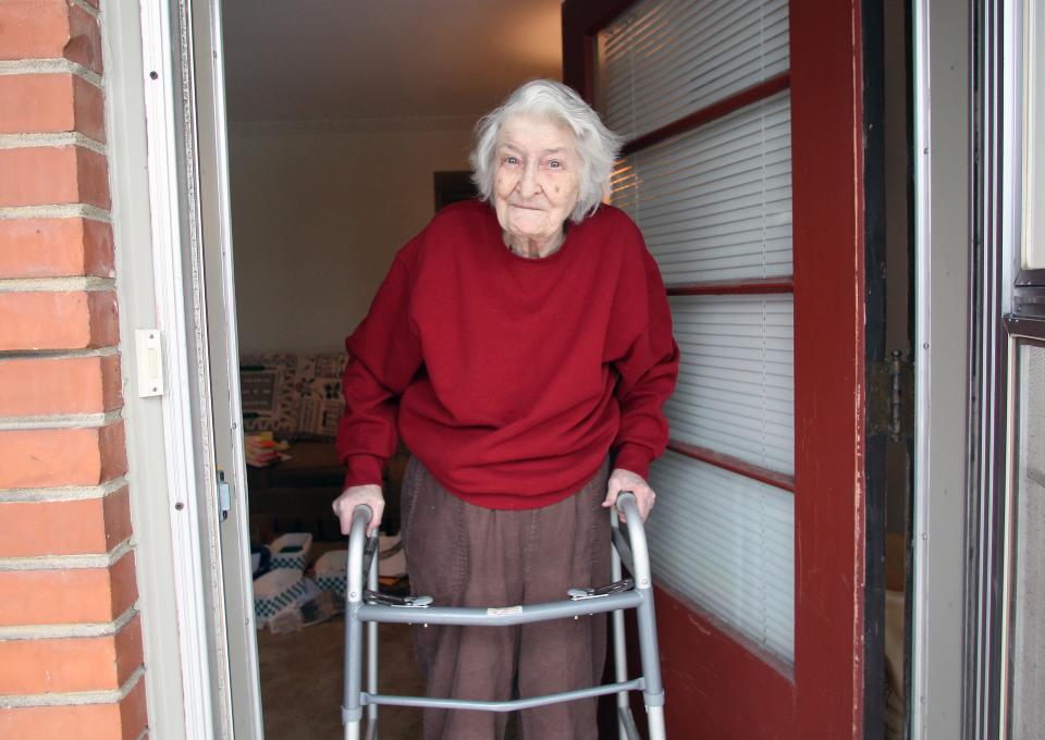 Alberta Lessard, of West Allis, is shown in this 2011 photo. Decades earlier, she was instrumental in overturning the laws governing commitment for mental illness, by taking her case to the Supreme Court. The result is that a person can only be committed if they are proven to be a danger to themselves or others.