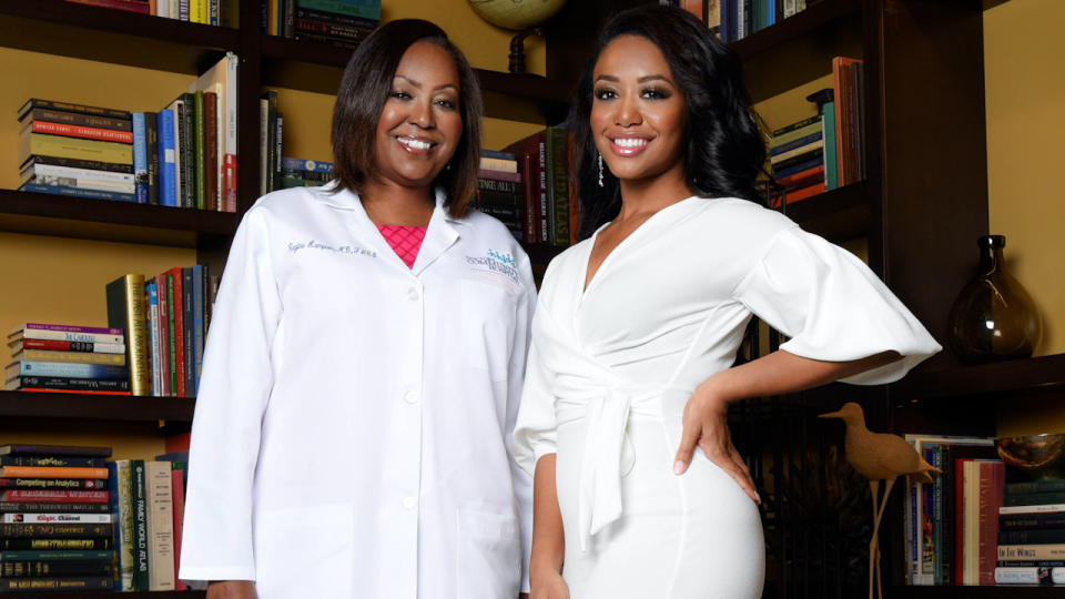 Dr. Regina Hampton, Executive Vice President of Cherry Blossom Intimates with Jasmine Jones. (Photo courtesy of Jasmine Jones)