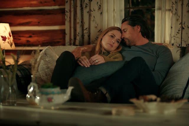 <p>Courtesy of Netflix</p> Alexandra Breckenridge and Martin Henderson in 'Virgin River' Season 5