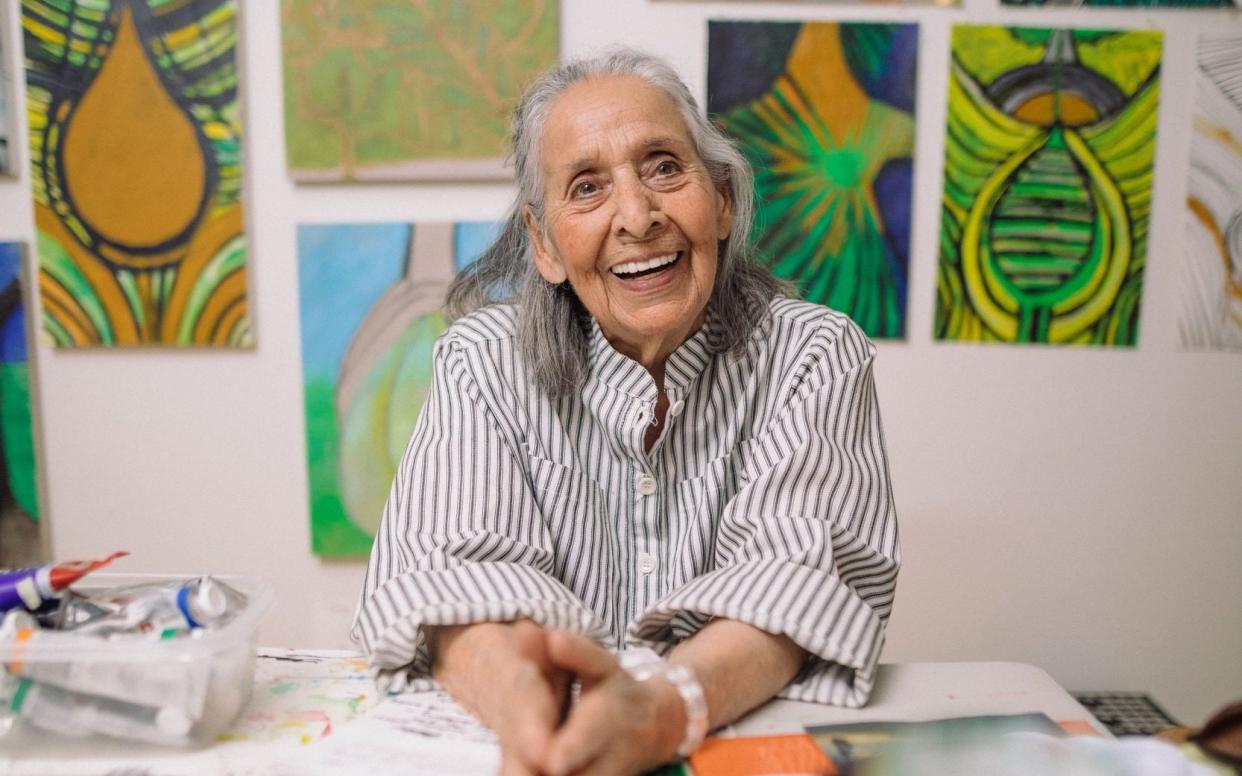 Lucita Hurtado in her studio in Santa Monica, California - Oresti Tsonopoulos