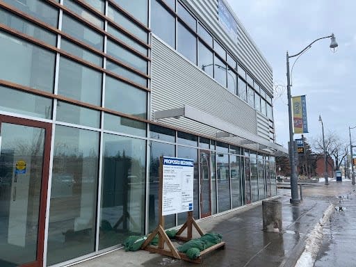 The George Spacy Centre Society is asking the city to rezone the building at 15625 Stony Plain Road to open a larger detox facility than what is currently allowed.  (Travis McEwan/CBC - image credit)