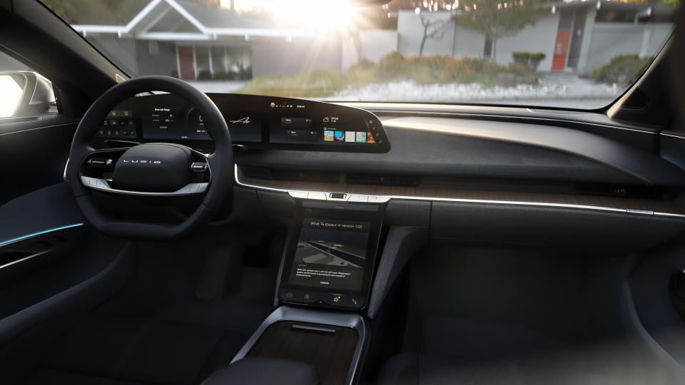 Lucid Motors interior cabin