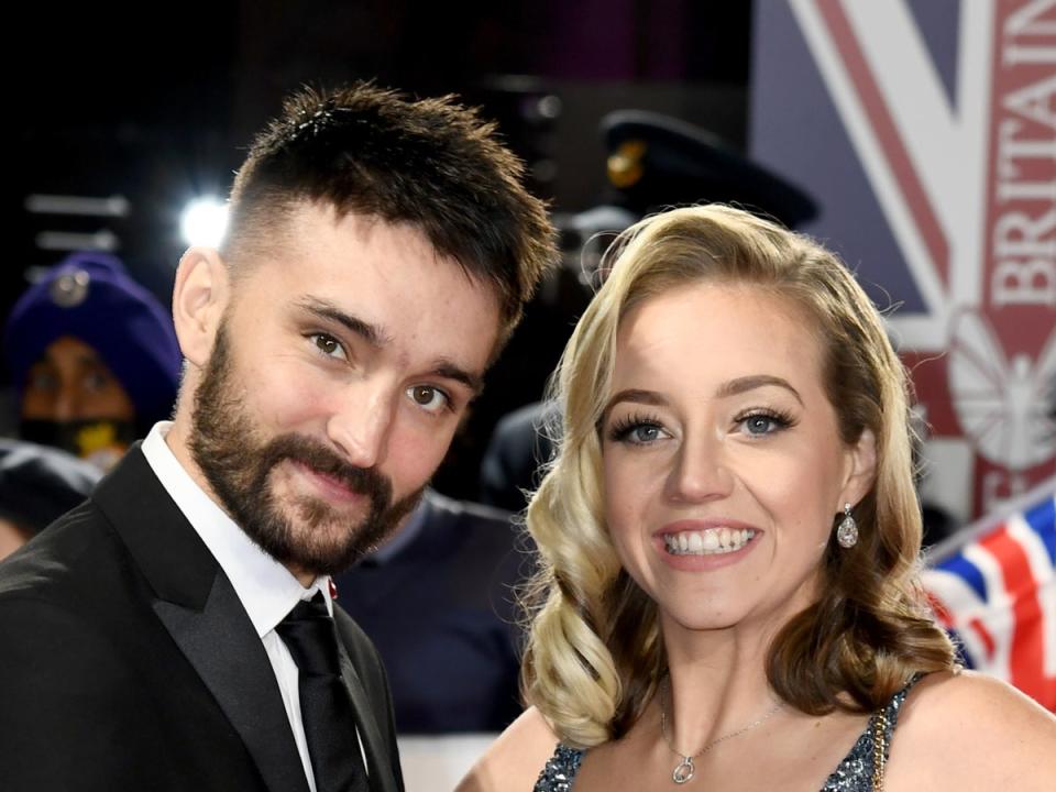 Tom and Kelsey Parker photographed at the Pride of Britain Awards last year (Gareth Cattermole/Getty Images)