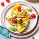 <p>A frittata, as a flat omelet is known in Italy, can be filled with a variety of vegetables and cheeses and makes a great impromptu brunch dish or supper. In this version, fresh mint and basil brighten the mild taste of zucchini. If you prefer, use feta or ricotta salata in place of the goat cheese.</p>