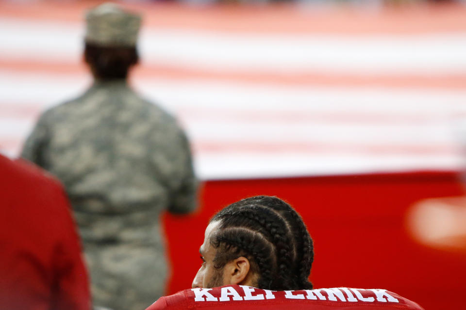 Colin Kaepernick in 2016. (Photo by Robert Reiners/Getty Images)