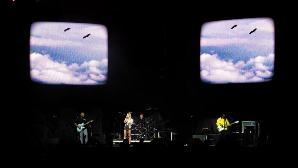 Ingrid Andress opens for Keith Urban during a concert Friday night at Nationwide Arena celebrating Urban’s 2020 album, The Speed of Now Part 1.