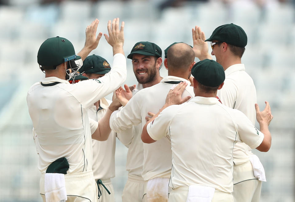 Glenn Maxwell, pictured here in action for Australia in a Test match against Bangladesh in 2017.