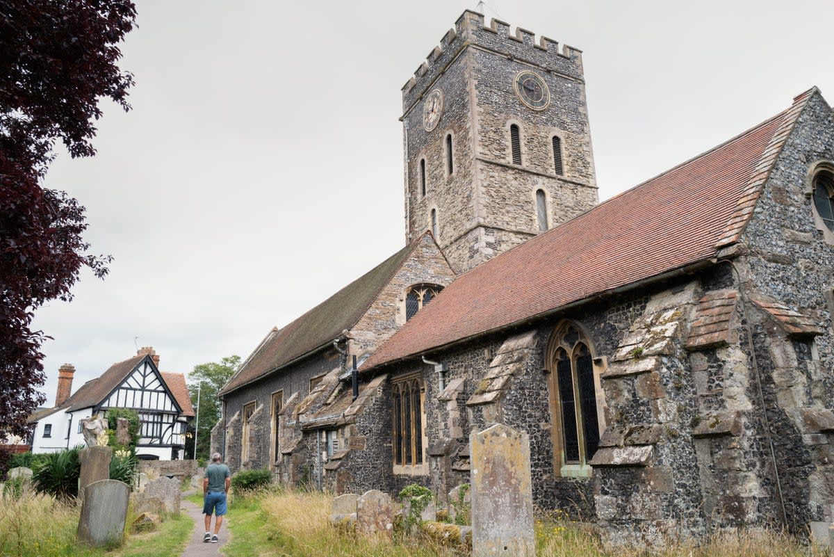 The victim was attacked as he entered the St Laurence Graveyard, the churchyard of the St Laurence-In-Thanet Church in the village of St Lawrence (Alamy Stock Photo)