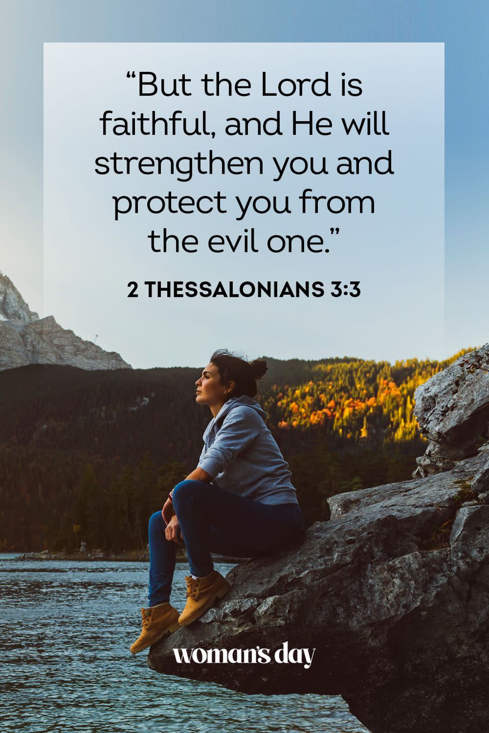 <p>"But the Lord is faithful, and He will strengthen you and protect you from the evil one." — 2 Thessalonians 3:3</p><p><strong>The Good News:</strong> Even in times when you fill undeserving, the Lord will watch over you, and shield you from evil. </p>