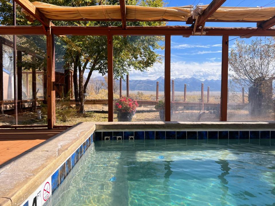 A soak with a view at Joyful Journey Hot Springs (Megan Eaves)
