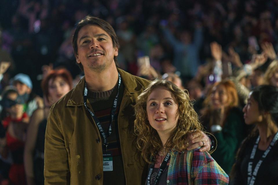 A loving girl dad (Josh Hartnett) takes his teen daughter (Ariel Donoghue) to a concert and realizes something's amiss in the M. Night Shyamalan thriller "Trap."