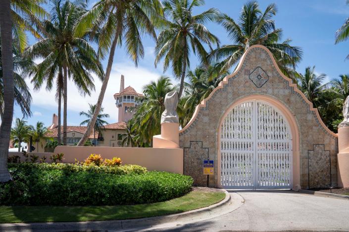 Former President Donald Trump's Mar-a-Lago estate in Palm Beach, on August 12, 2022.