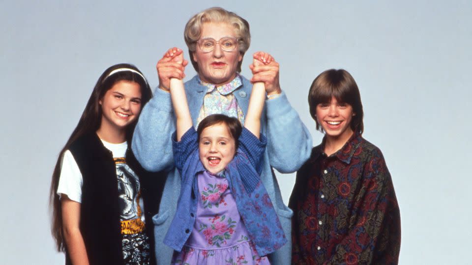 Clockwise from top, Robin Williams, Matthew Lawrence, Mara Wilson and Lisa Jakub for 1993's "Mrs. Doubtfire." - 20th Century Fox/Courtesy Everett Collection