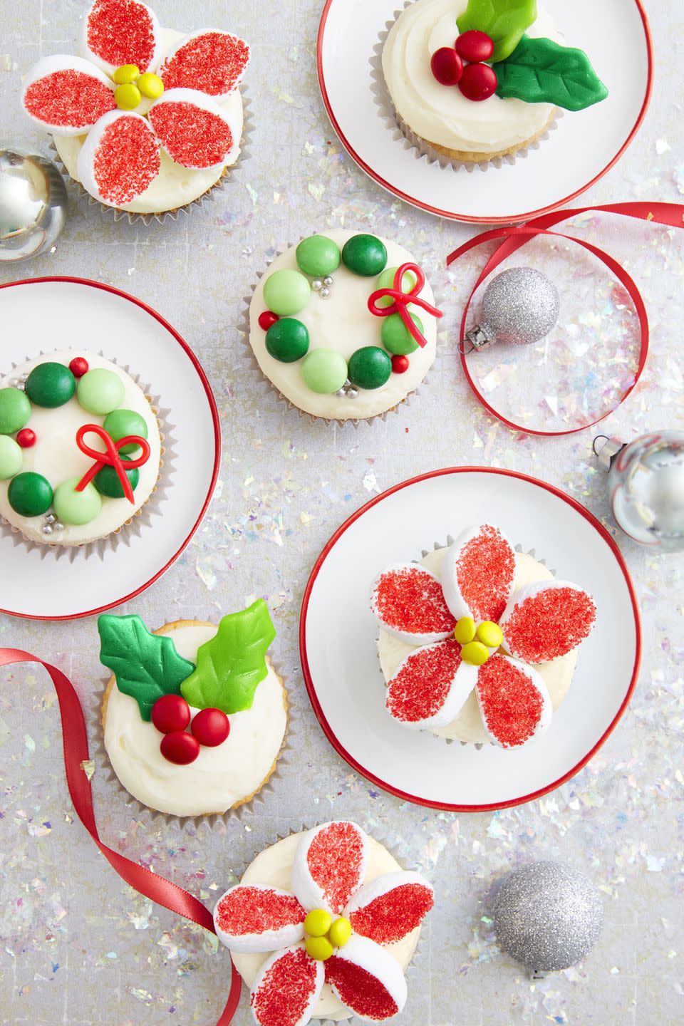 Christmas Candy Cupcakes