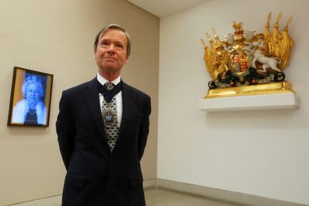 Jeffrey Mountevans, Lord Mayor of the City of London, poses at a news conference in Hong Kong, China September 9, 2016. REUTERS/Bobby Yip