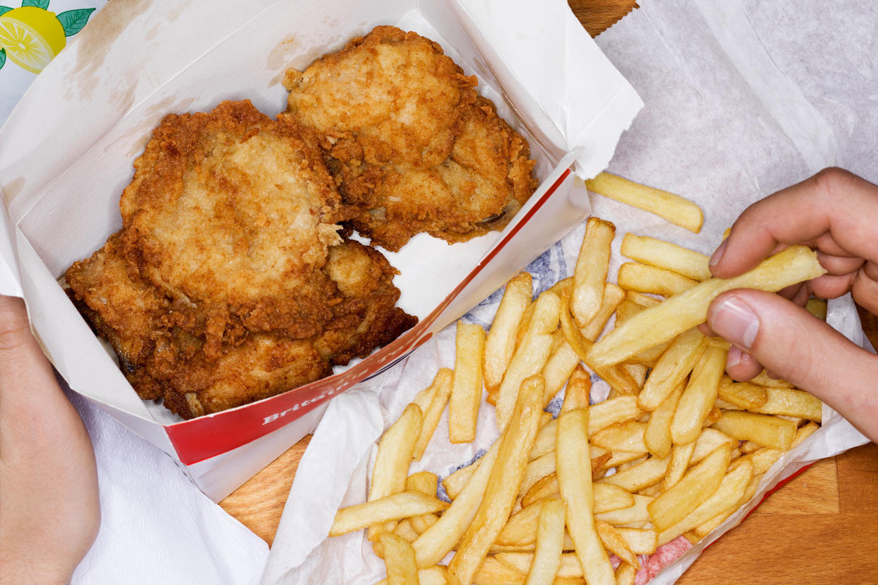 Fast Food, Fried Chicken And French Fries Getty Images/Jonathan Knowles